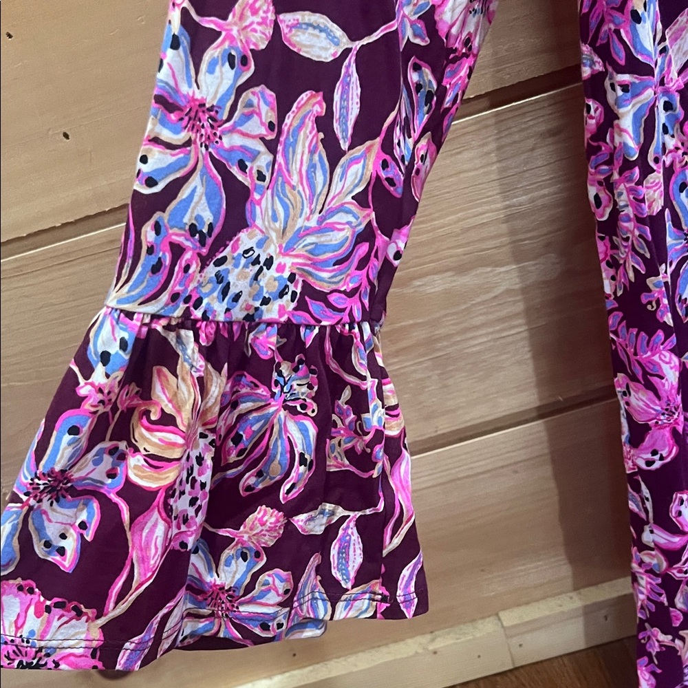 Lilly Pulitzer Purple and Pink Long Sleeve Dress - Picture 3 of 3